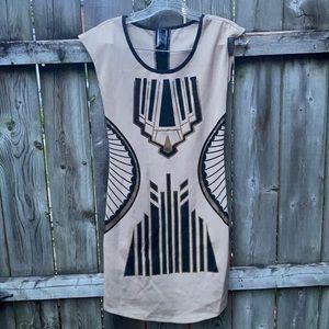 Zoah Design Egyptian style dress sz. S